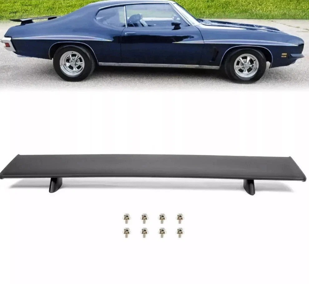 For 1970 1971 1972 Pontiac GTO Rear Trunk Spoiler Wing Lip Black Factory Style