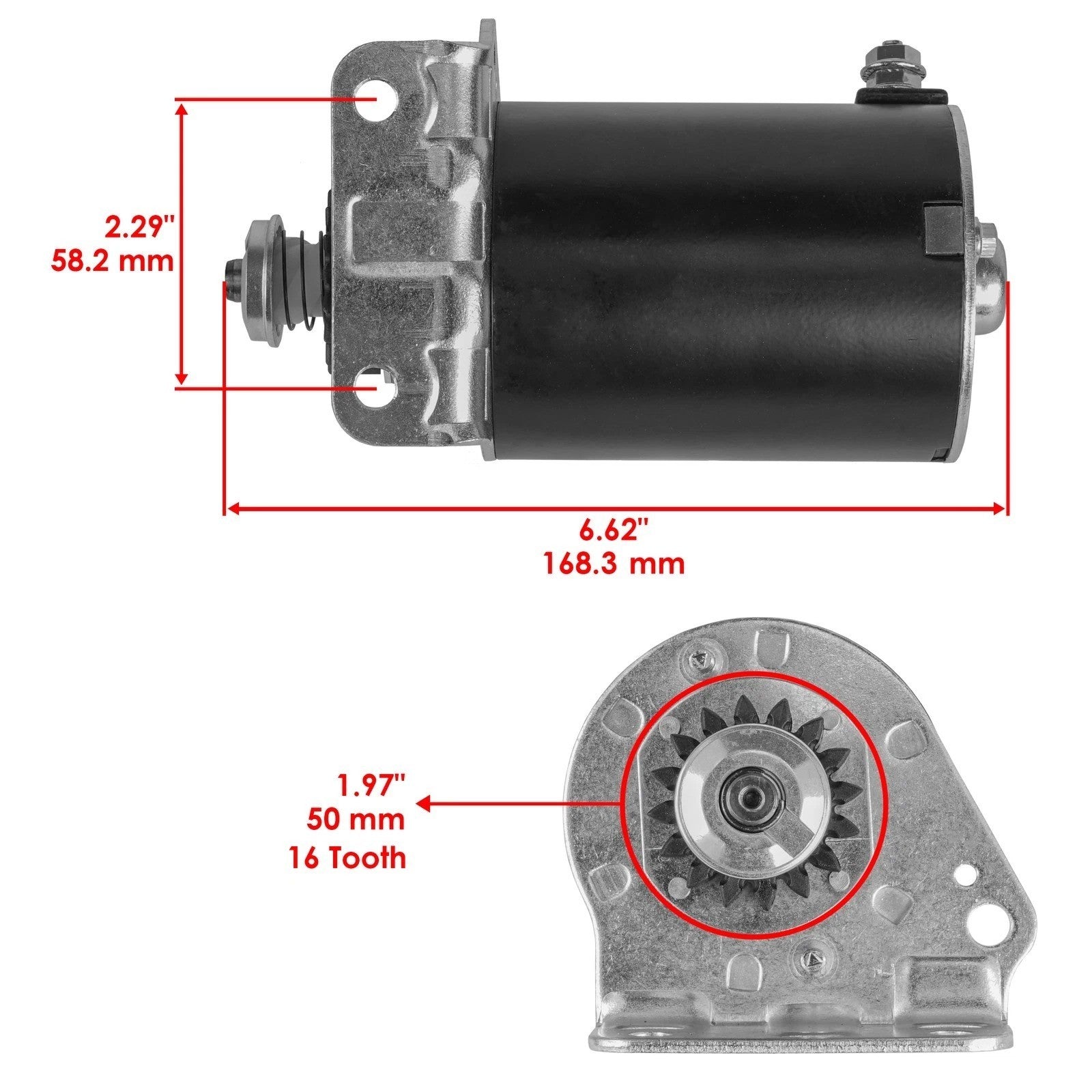 12V Starter For John Deere 100 Series Tractors D125 D130 D140 D150 D160 D170