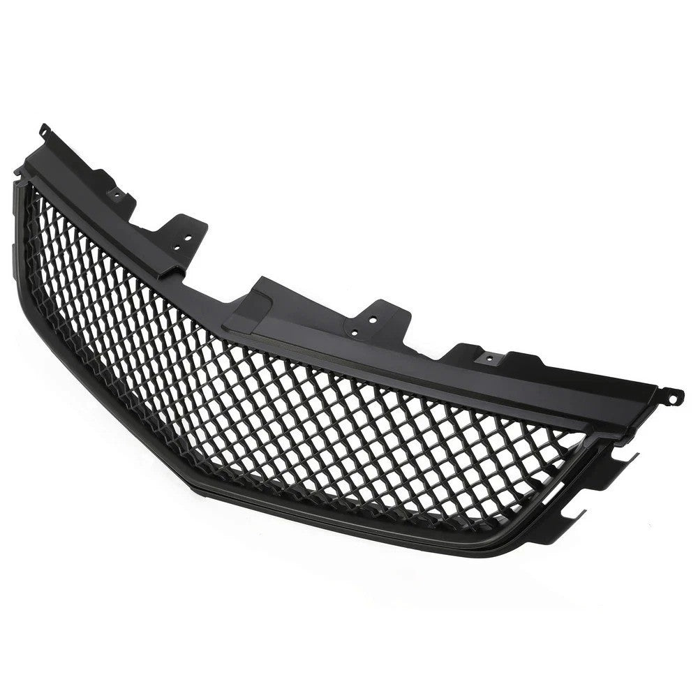 1x Front Bumper Upper Grille Mesh Grill For Cadillac CTS-V 2008-2014 Black ABS