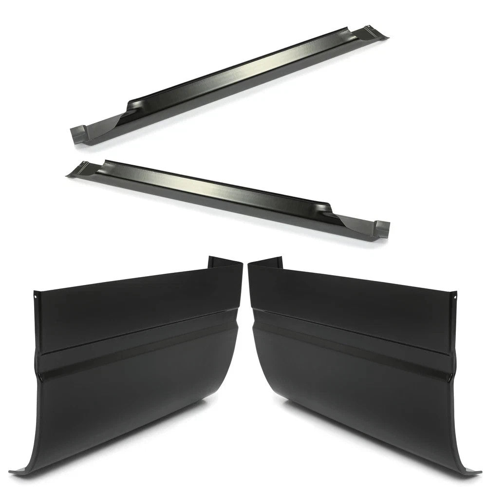 Rocker Panels Cab Corners For Chevy GMC C/K 15 25 3500 2DR Extended Cab 1988-98