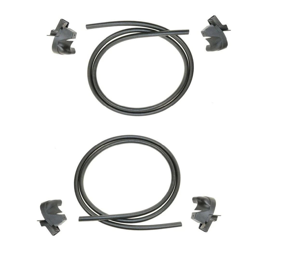 Corner Seals & Trim And Center Moulding Rubber for 87-95 Jeep Wrangler Hardtop