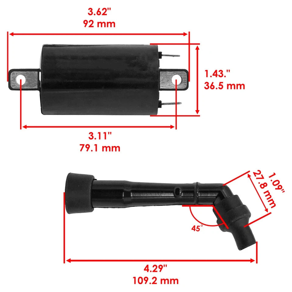 Ignition Coil for Suzuki Bike VZ800 Marauder 1997-2004 New
