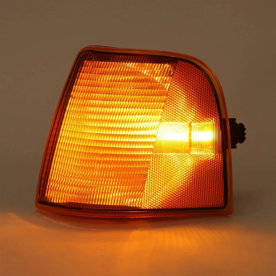 For Peterbilt 375 385 Truck L+R Amber Turn Signal Light Corner Lamp Bulbs Wiring