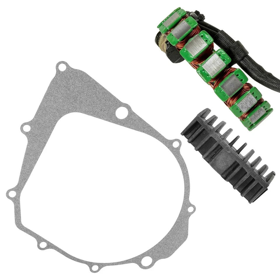 Stator & Regulator Rectifier W/ Gasket For Yamaha Kodiak 400 YFM400FW 1996-98