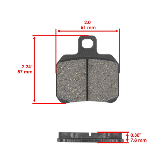 Brake Pads for Ducati 1200 Multistrada 2010-2014 Rear Motorcycle Brake Pads