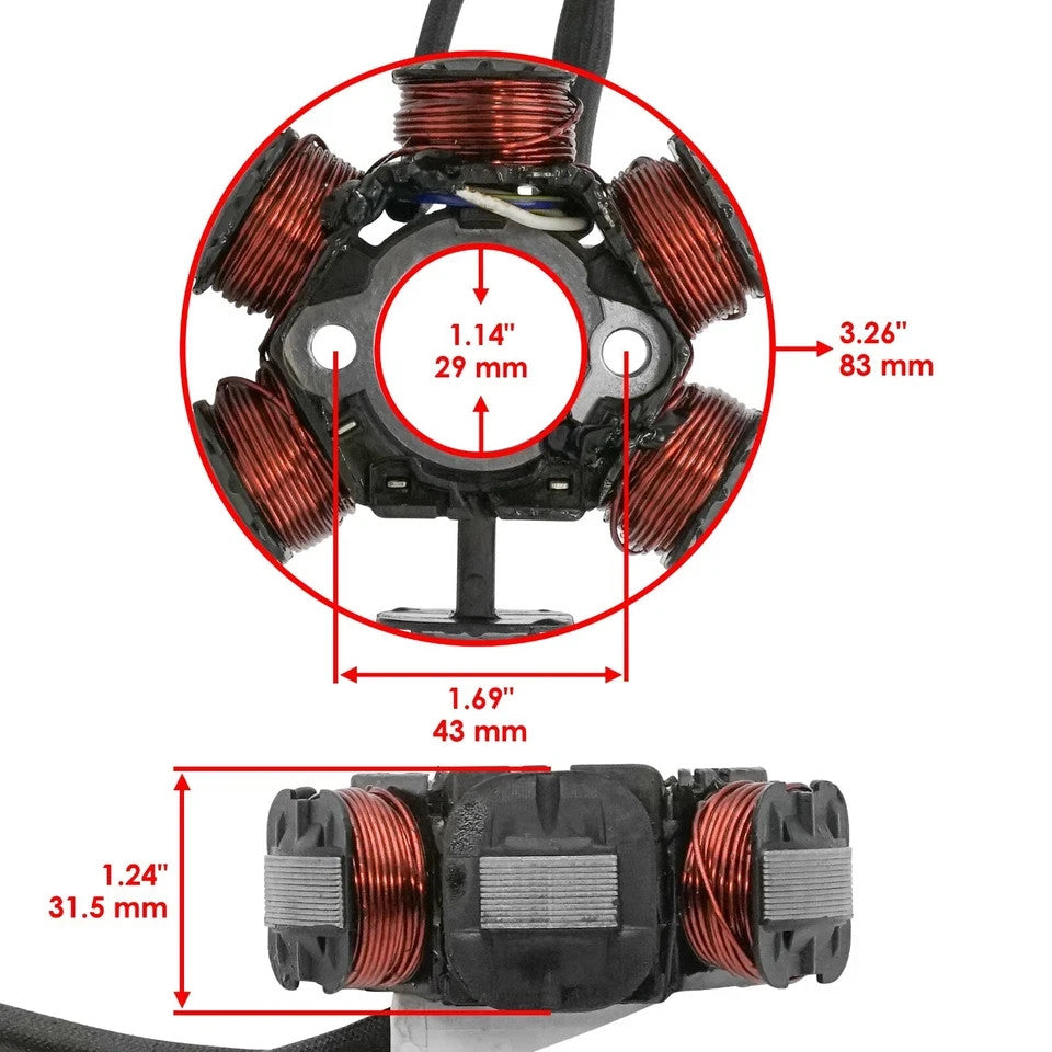 Stator for Honda TRX90X TRX90 X TRX 90 X TRX 90X 2X4 2009 2012-2024 Magneto