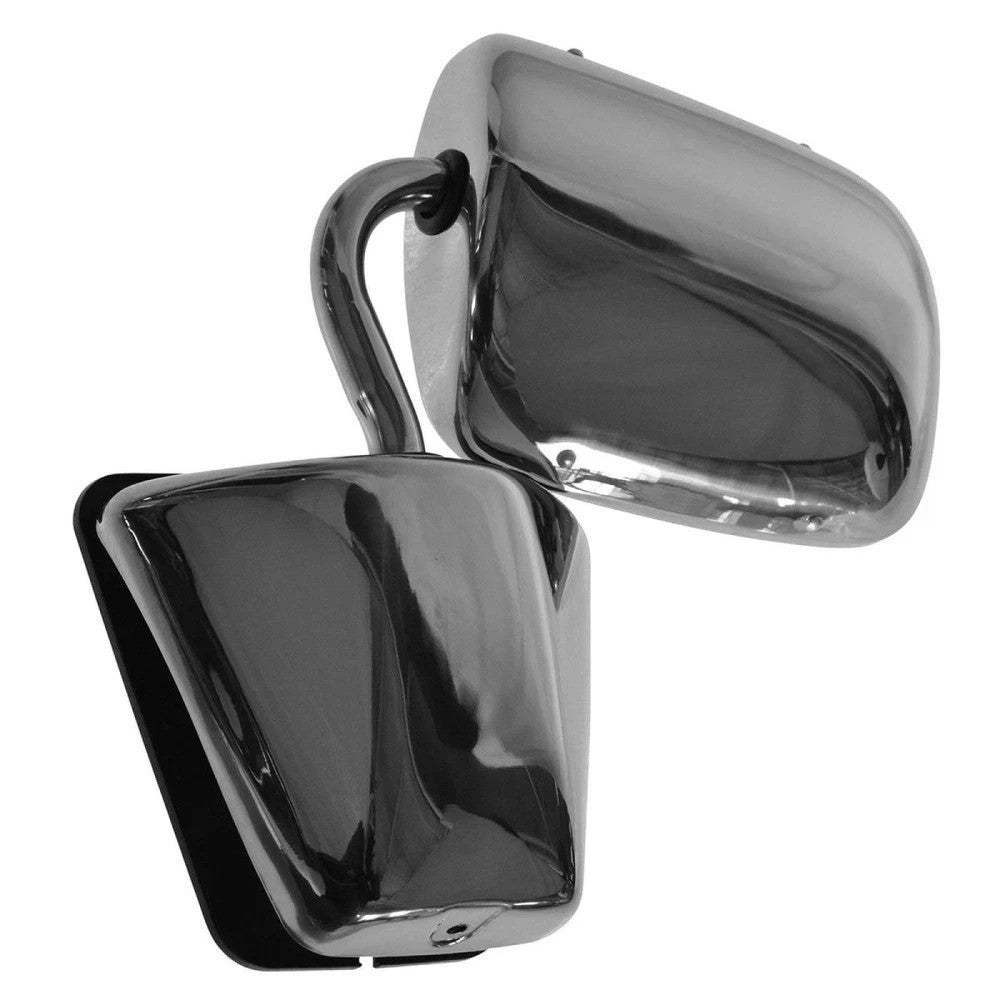 Mirror Stainless Steel Manual Driver or Passenger for Chevy GMC Van G-Series