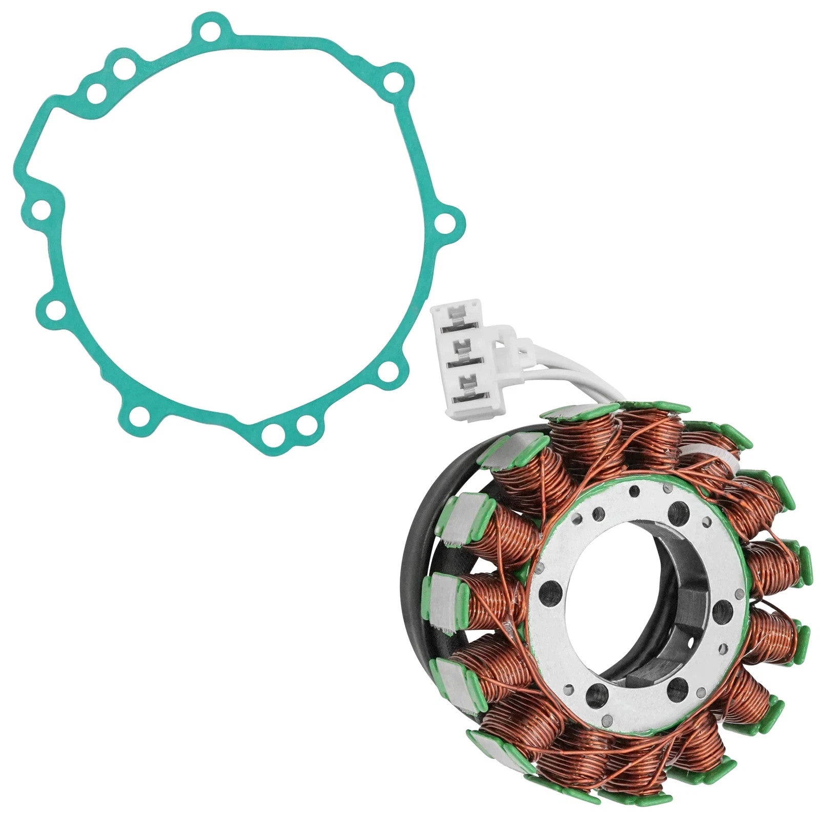 Generator Stator And Gasket For Kawasaki Ninja ZX-6R ZX6R ZX600P ZX600 P 2007-08