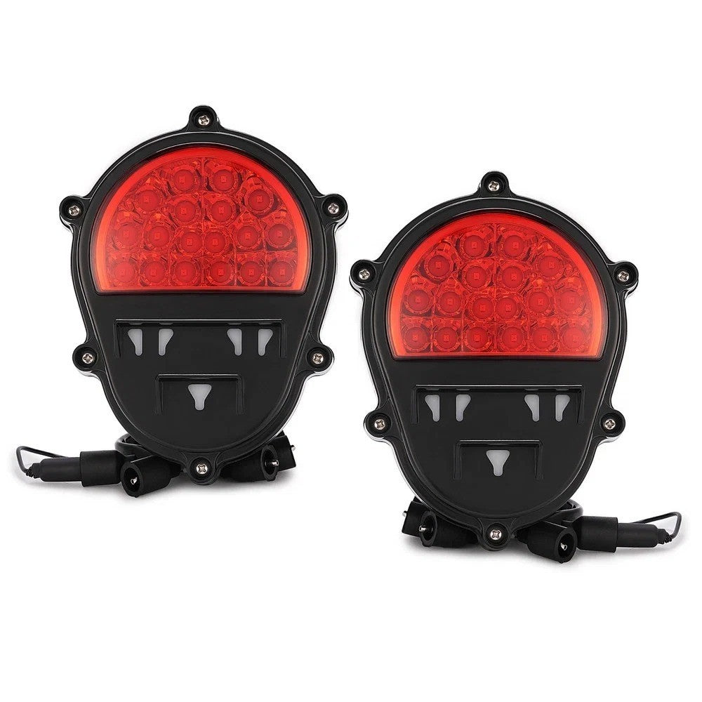 HECASA LED Red Lens Brake Lights Stop Tail Lights For Humvee M35 M998 #12422958