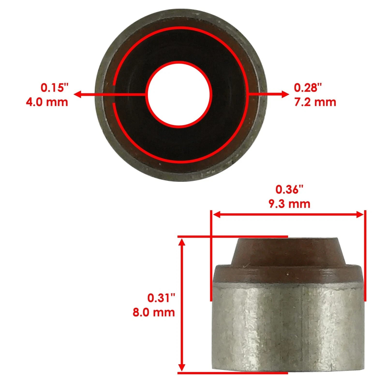 2x Valve Stem Seal for Kawasaki KLX110L 2010-2021