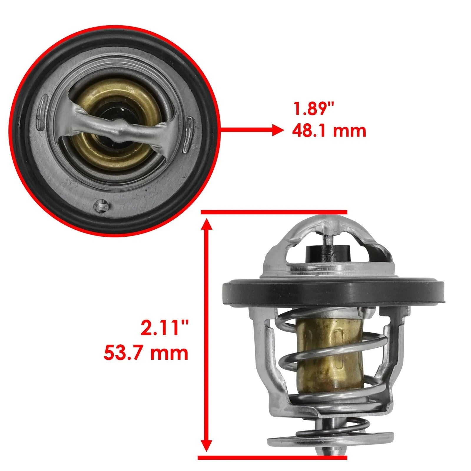 Caltric Thermostat Assembly For Honda Rancher 420 TRX420 4x4 2020 2021 2022-2026