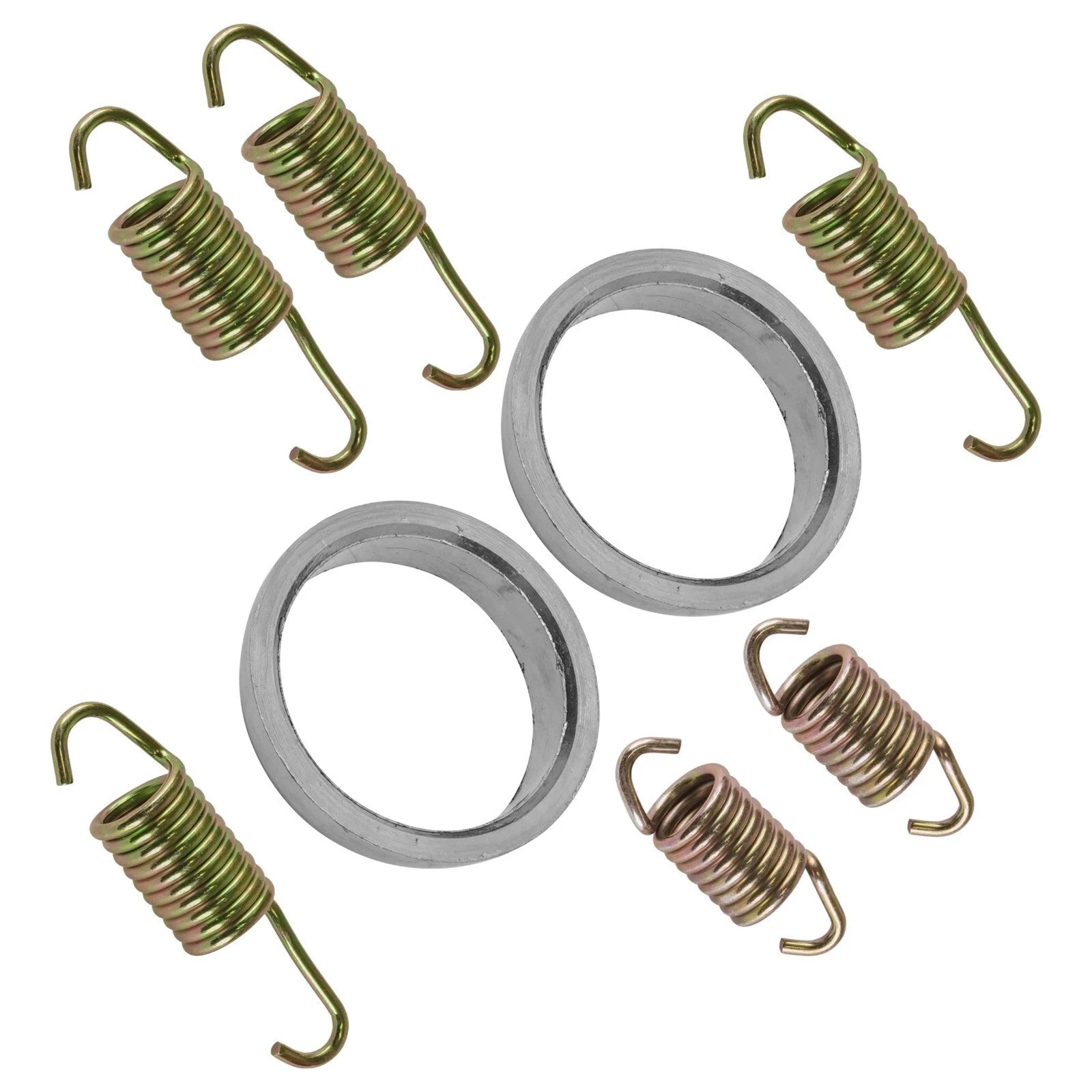 Caltric Exhaust Muffler Gasket and Spring For Polaris Xplorer 400 4x4 1999-2002
