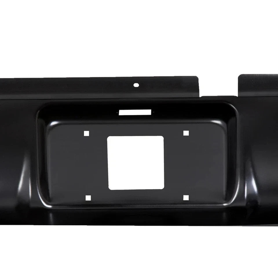 Rear Bumper Roll Pan w/License Plate For 1994-2003 S10 Sonoma GMC Fleetside
