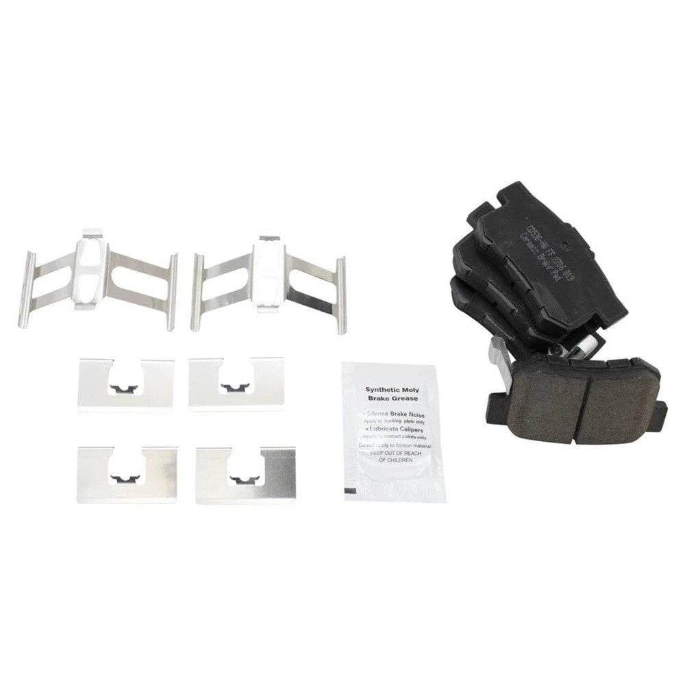 Performance Brake Rotor Drilled Slotted Posi Ceramic Pad Front Rear Kit