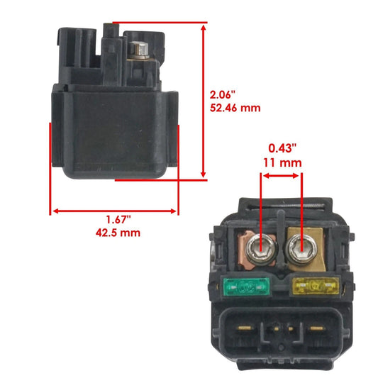 Caltric Starter Solenoid Relay Switch For Honda CBR1000RR 2009 2010 2011-2026
