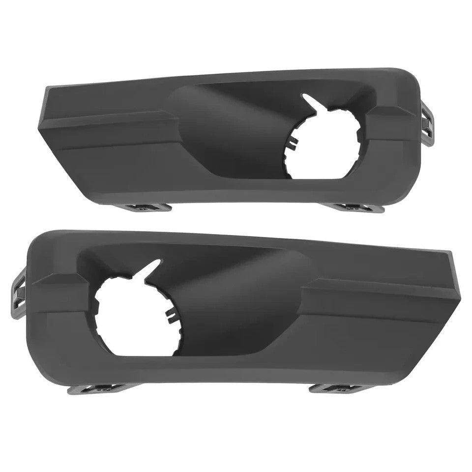Pair Bumper Fog Light Bezel Trim Cover Black For GMC Acadia 2013-2016 2017 LH+RH