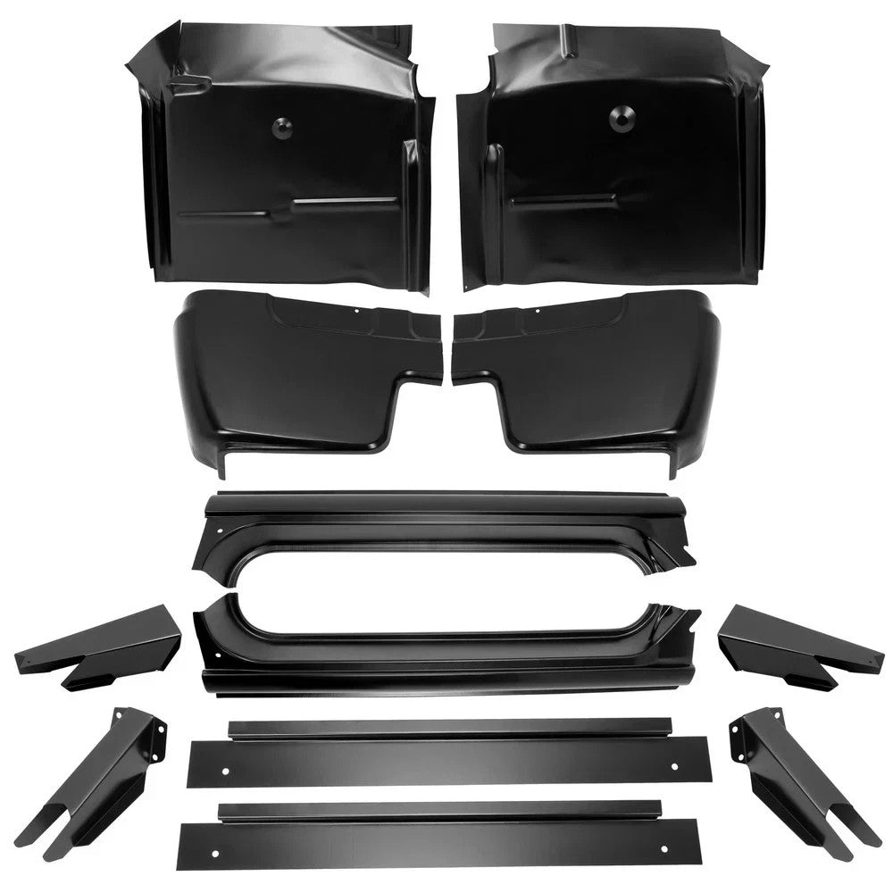 FOR 1967-1972 Chevy GMC C10 Slip-on Rocker Panel  Cab Mount Floor Pan Corner Cab