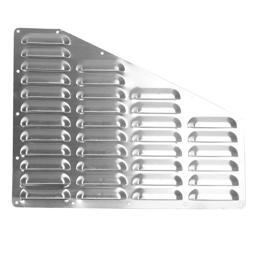 For Jeep XJ Cherokee 1984-2001 2Pcs Silver Hood Louver Alum Vent Panels Kit
