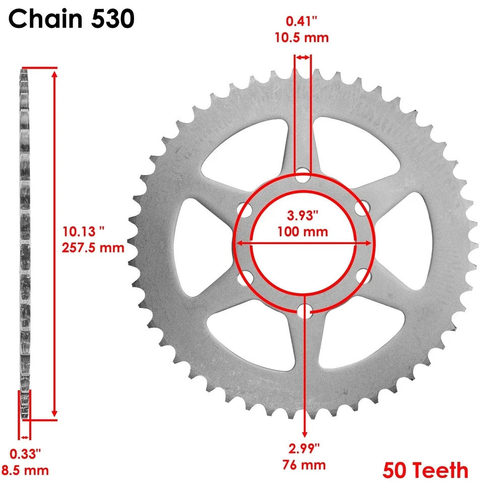 Golden O-Ring Drive Chain & Sprocket Kit for Suzuki GS550E GS550L GS550M GS550T