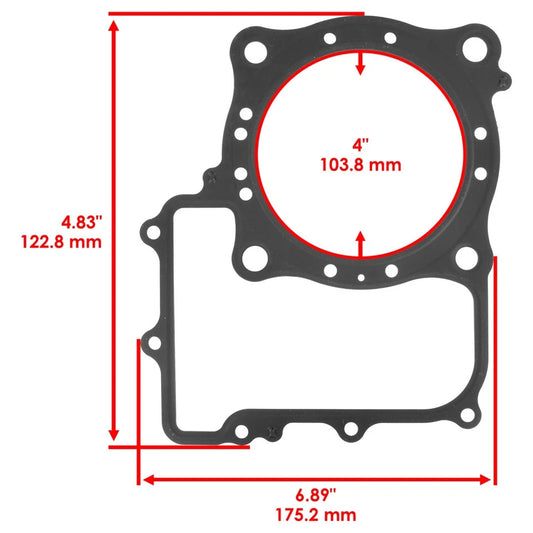 Cylinder Head And Cover Gasket fits Honda SXS700M2 Pioneer 700 2014 - 2021