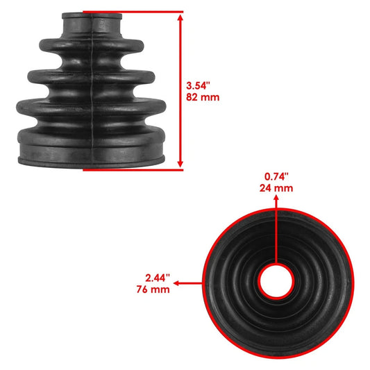 Front Axle Outer CV Boot Kit for Polaris RZR XP Turbo / RZR XP 4 Turbo 16-2020