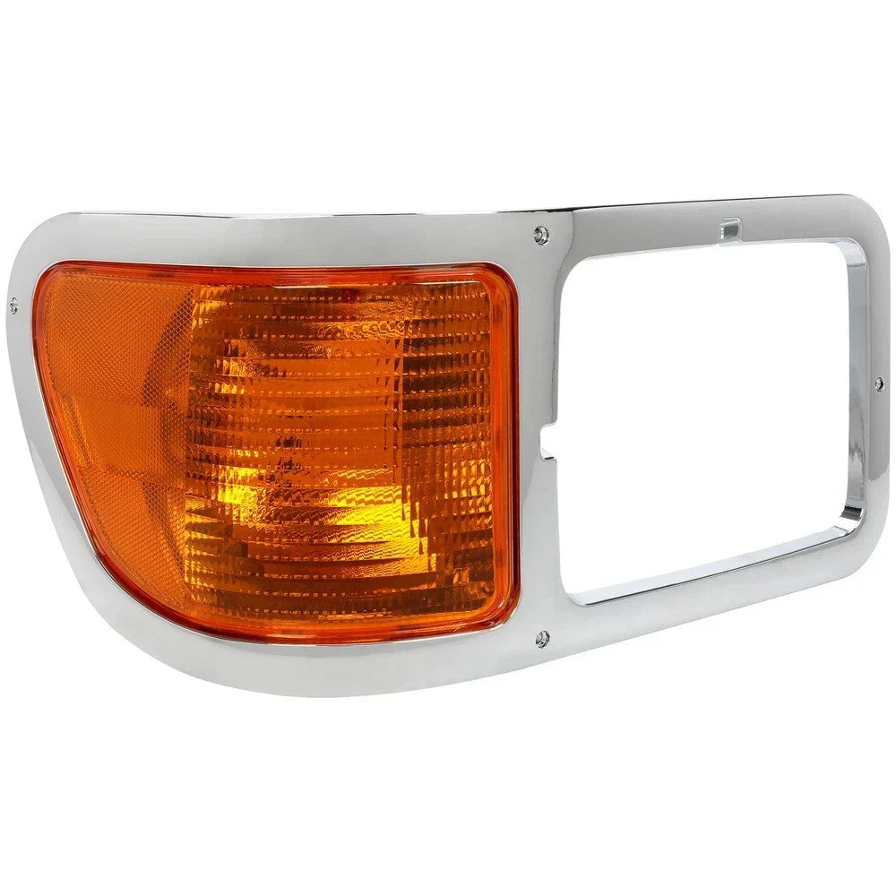 For 2000-2015 Ford F650 F750 Passenger Side Headlight Bezel Signal Corner W/Bulb