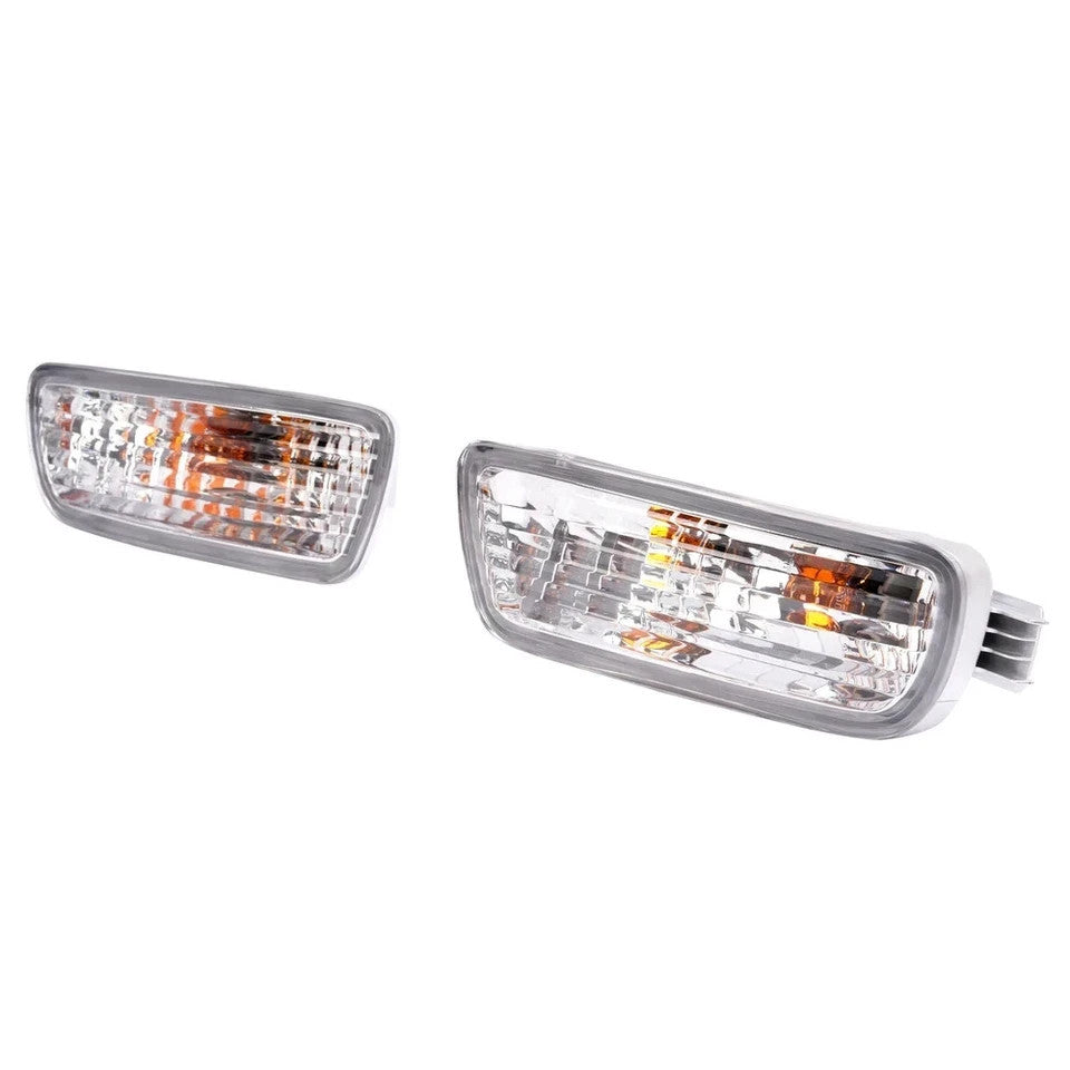 HECASA Left+Right Side Front Bumper Turn Signal Lights For Toyota Tacoma 01-04