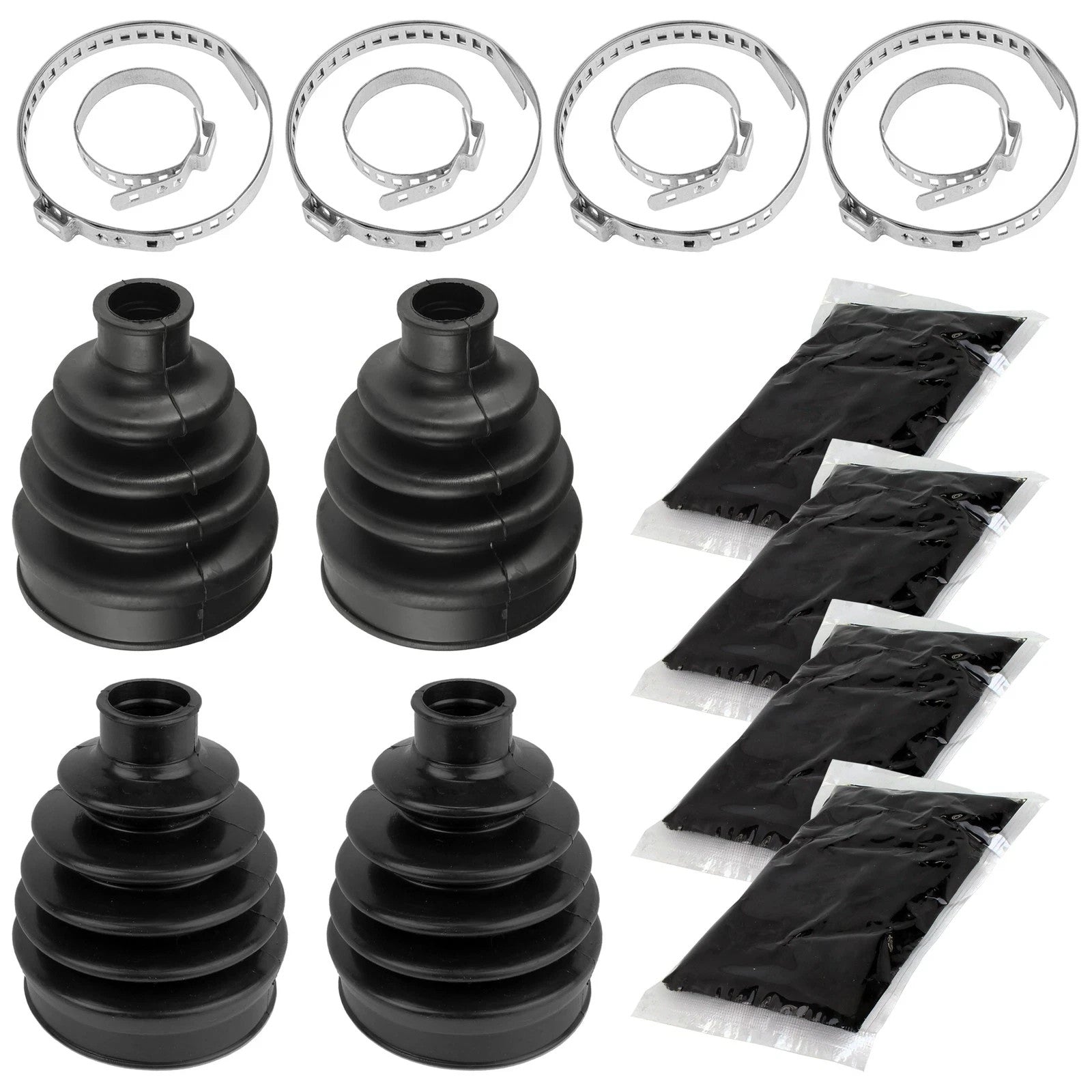 2 Front Axle Inner Outer CV Boot Kit for Can-Am Outlander 650 4X4 Xt Xtp 2006-12