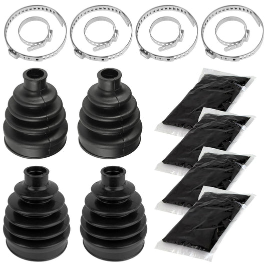 2 Front Axle Inner Outer CV Boot Kit for Can-Am Outlander 650 4X4 Xt Xtp 2006-12