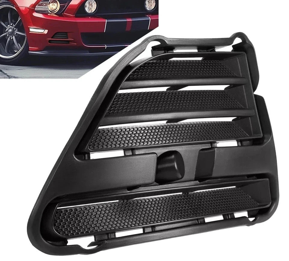 HECASA New Black Passenger Side Fog Light Cover For Ford Mustang 2013-2014
