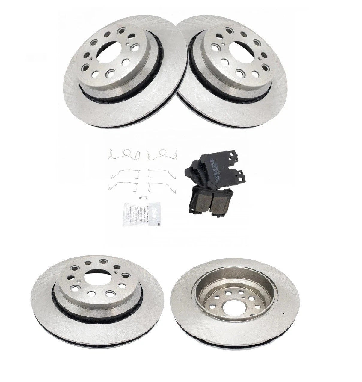Rear Brake Pad & Rotor Kit Brake Rotor For 2007-2017 Lexus LS460