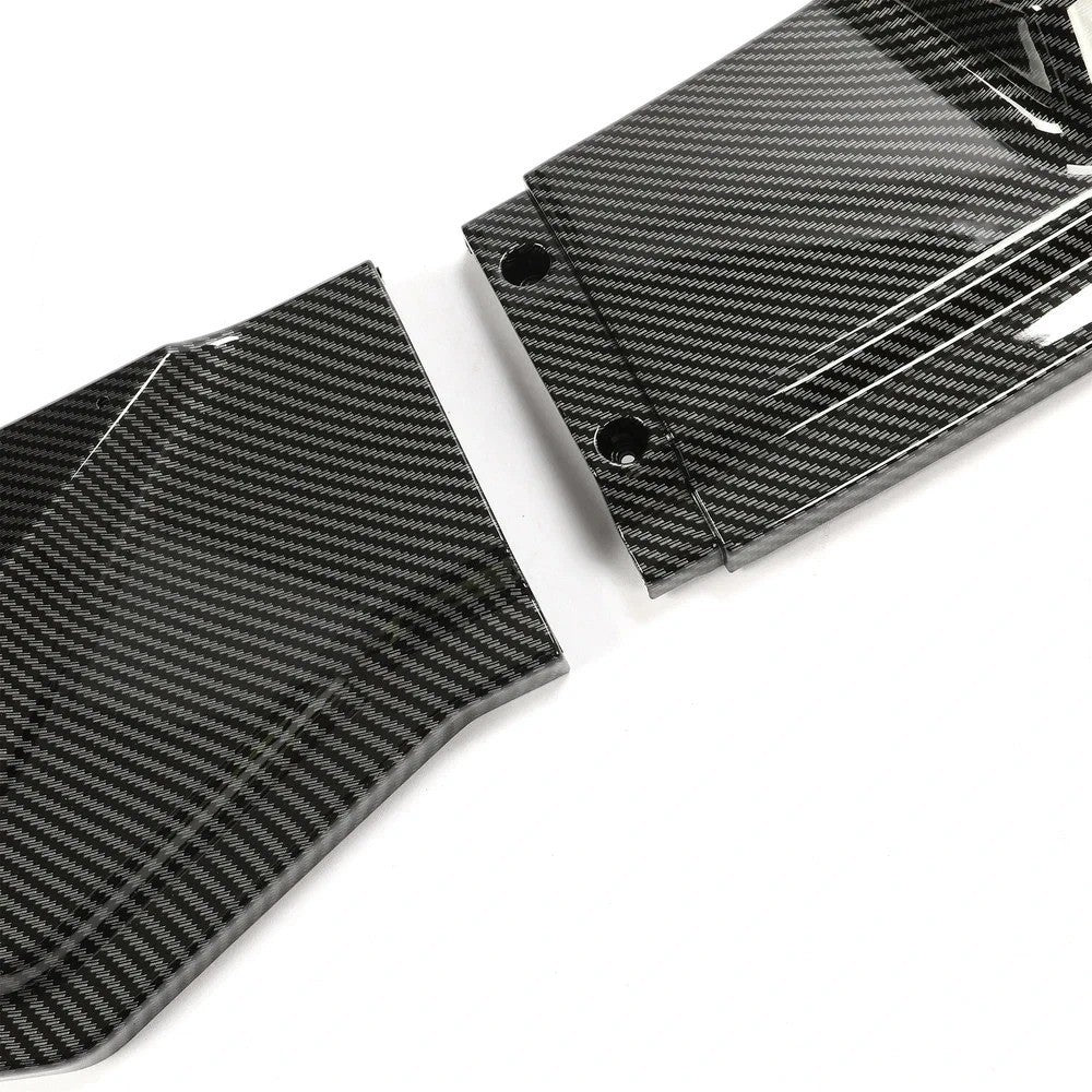 For Tesla Model 3 17-23 Front Bumper Lip Kit Chin Spoiler Carbon Fiber Style