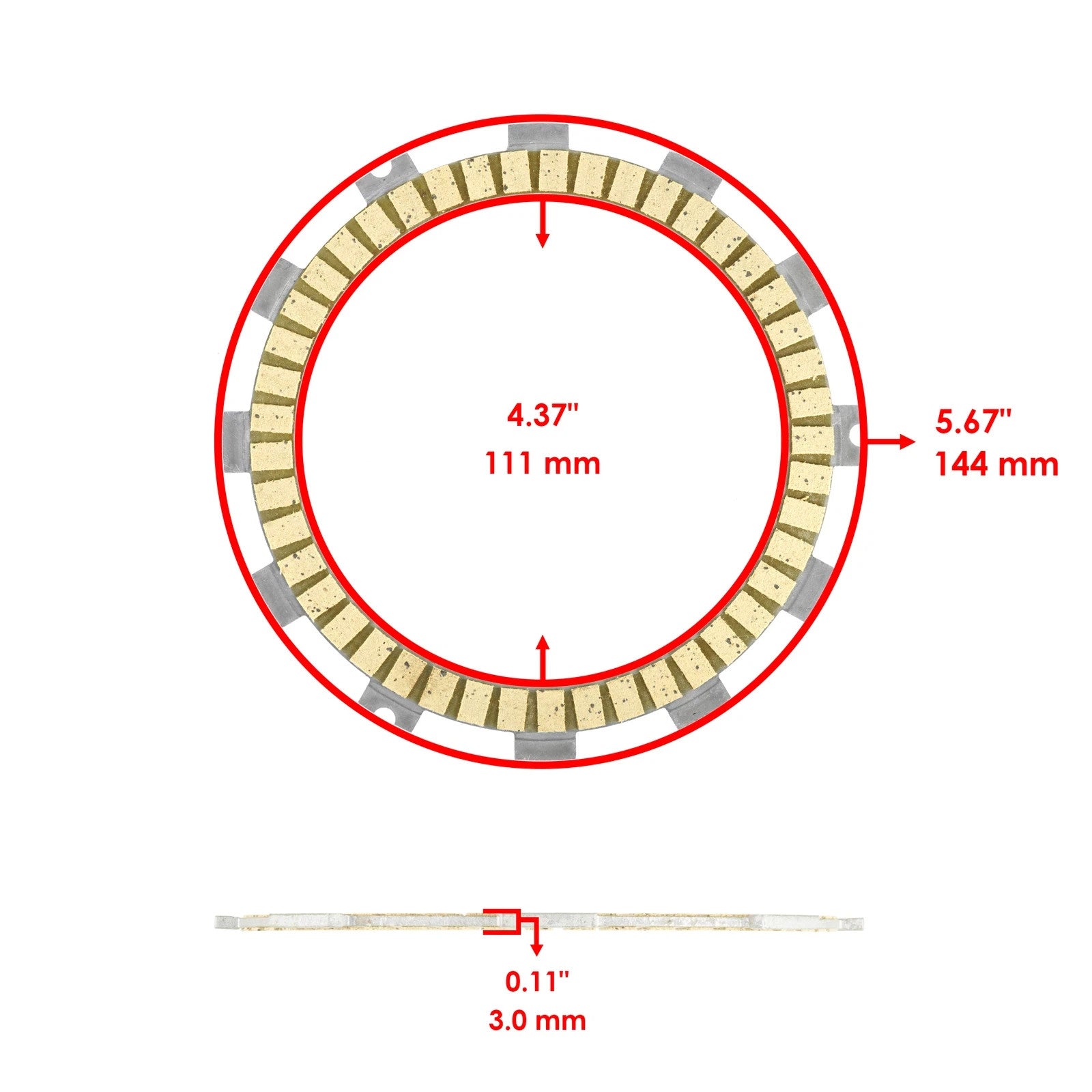 Clutch Friction w/ Steel Plates Gasket kit for Kawasaki Z1000 ZR1000 2010 - 2015