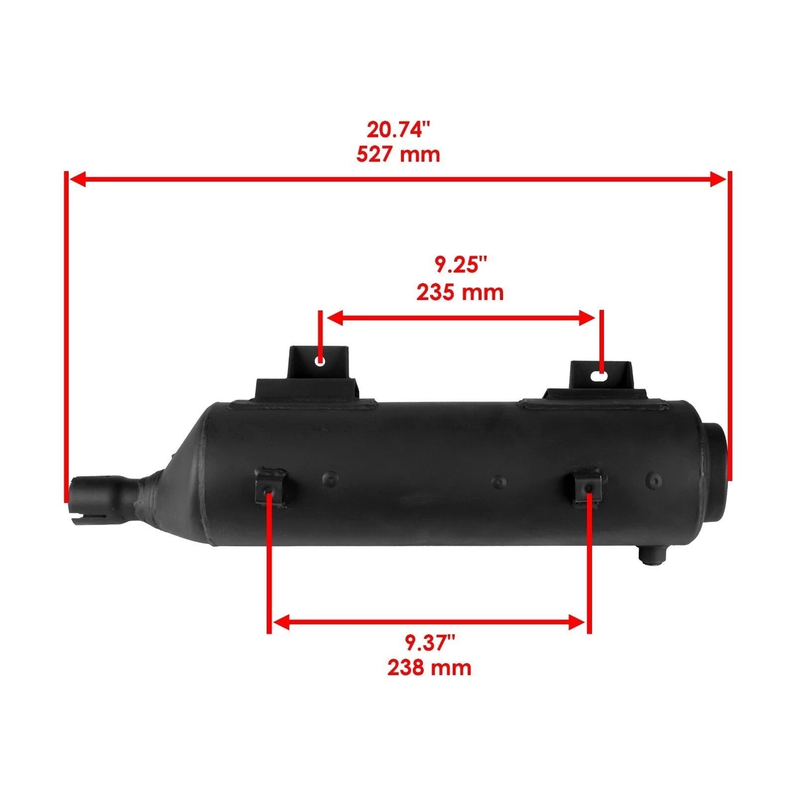 Exhaust Muffler w/ Gasket fits Honda TRX350FE TRX350FM Rancher 350 4x4 2000-2005