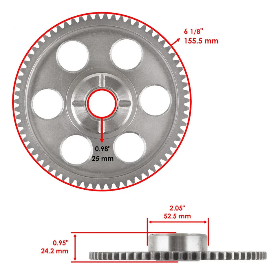 Starter & Starter Clutch & Gear Idler for Yamaha Rhino 660 YXR660 2004-2007