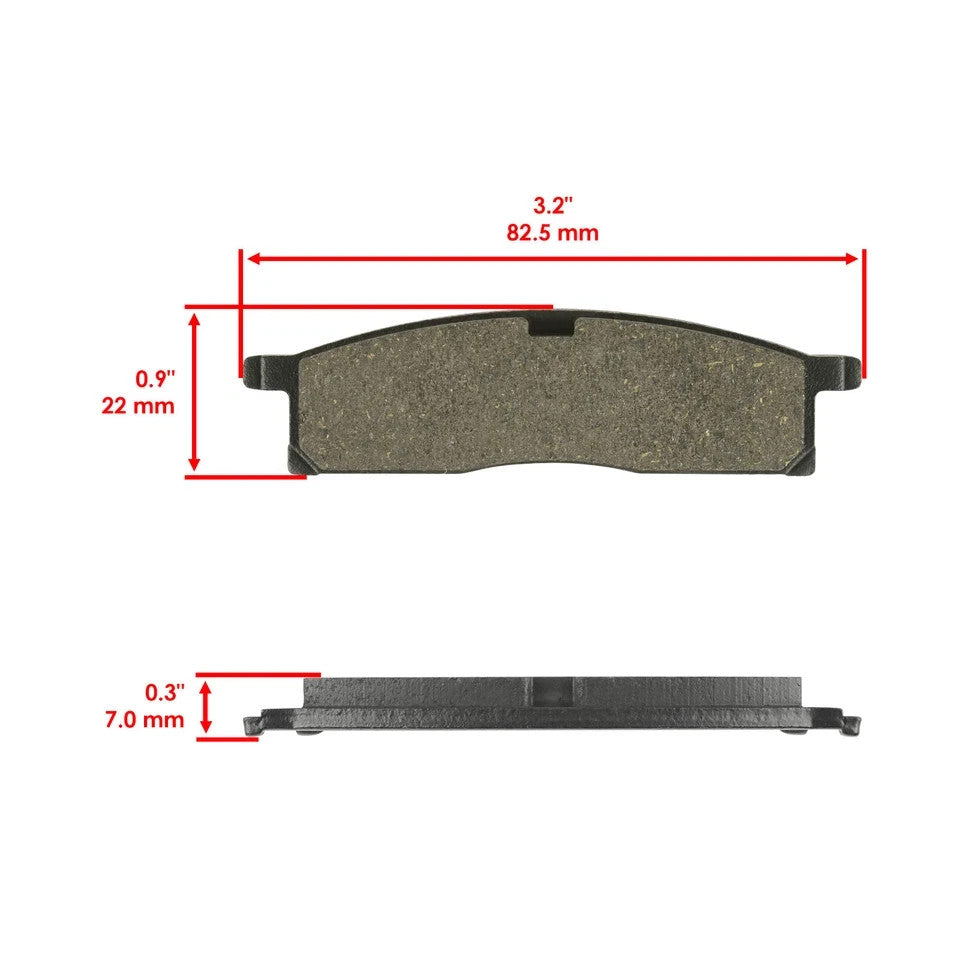 Caltric Front and Rear Brake Pads for Yamaha YZ80 Competition 1993-2001