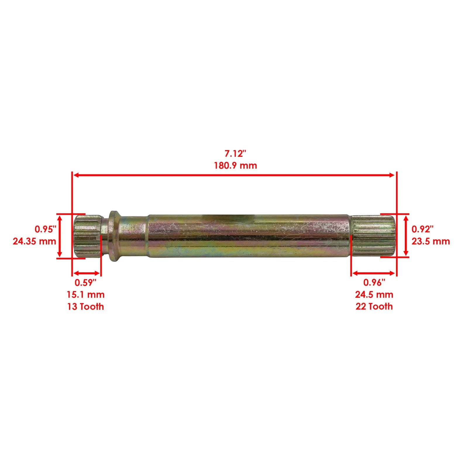 Rear Propeller Drive Shaft Coupler Yoke for Suzuki Quadsport 250 LT-Z250 2004-09