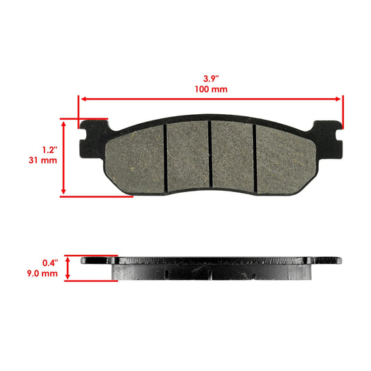 Rear Brake Pads for Yamaha R6 YZF-R6 1999 2000 2001 2002 / 5EB-W0046-00-00