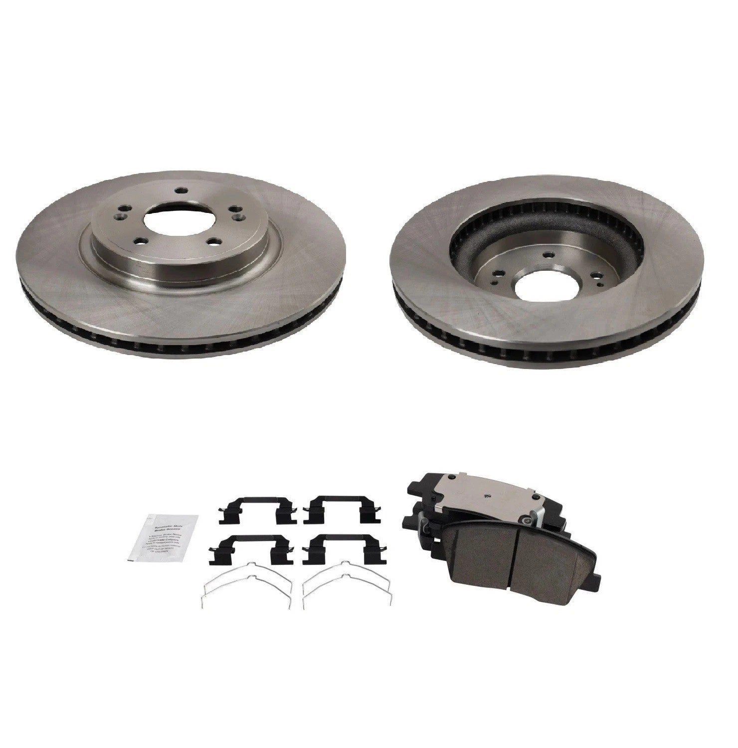 Front Brake Pad & Rotor Kit Fits 19-21 Genesis 18-20 Kia