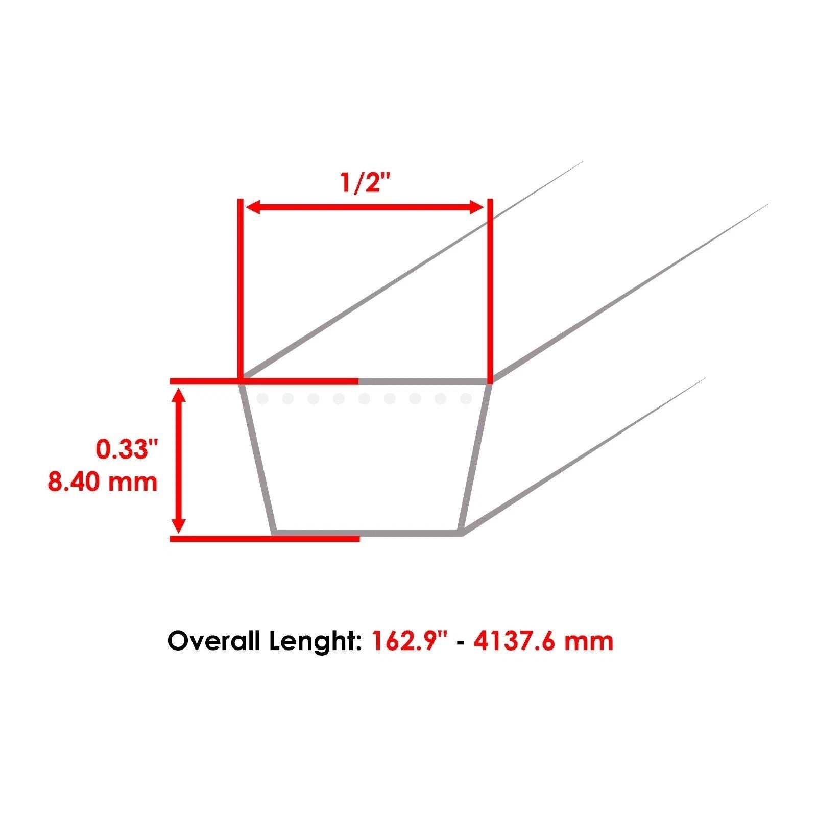 Deck Belt For MTD Cub Cadet 95404240 75404240 265219 954-04240 754-04240 265-219