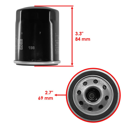 Oil Filter For Polaris RZR XP 1000 / XP 4 1000 14-2021 / Ranger XP 1000 17-2022