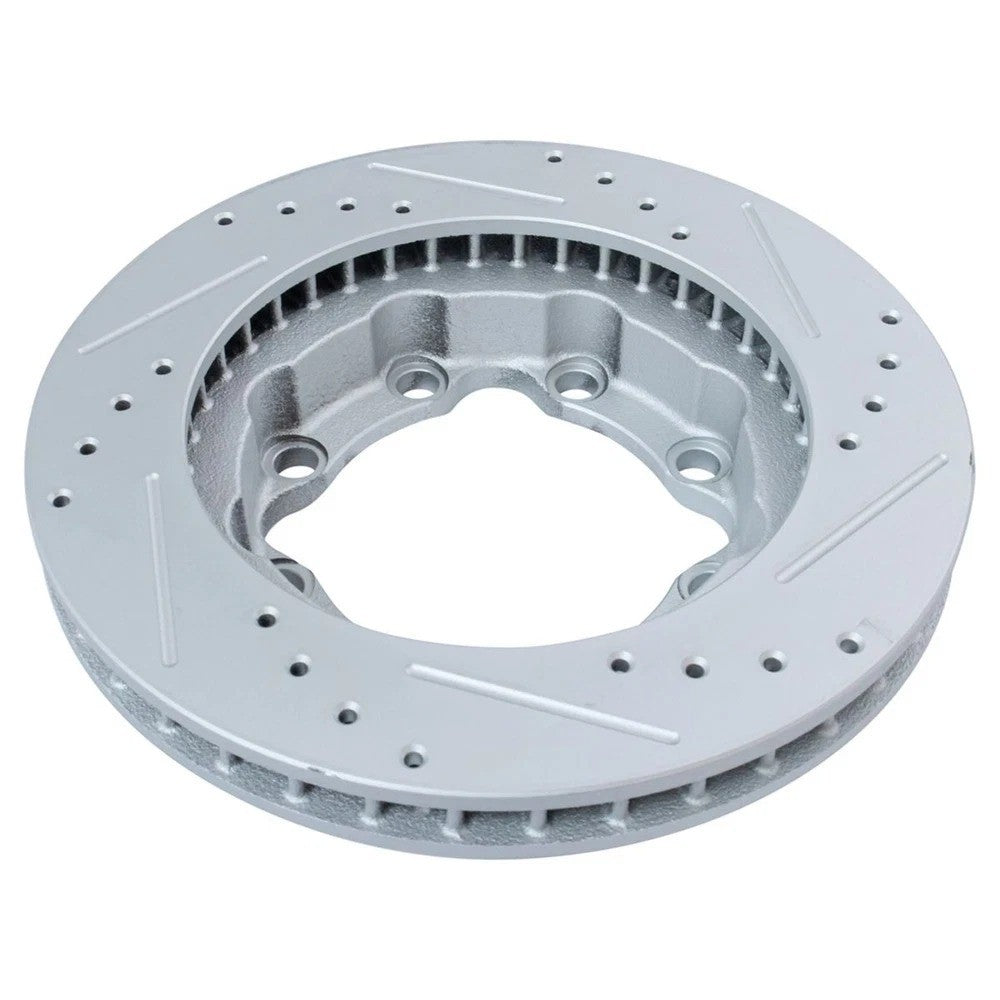 Performance Brake Rotor Drilled Slotted Coated & Ceramic Pad Front Kit