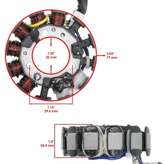 Caltric Stator For Honda CRF450X 2005-2017  31120-MEY-672