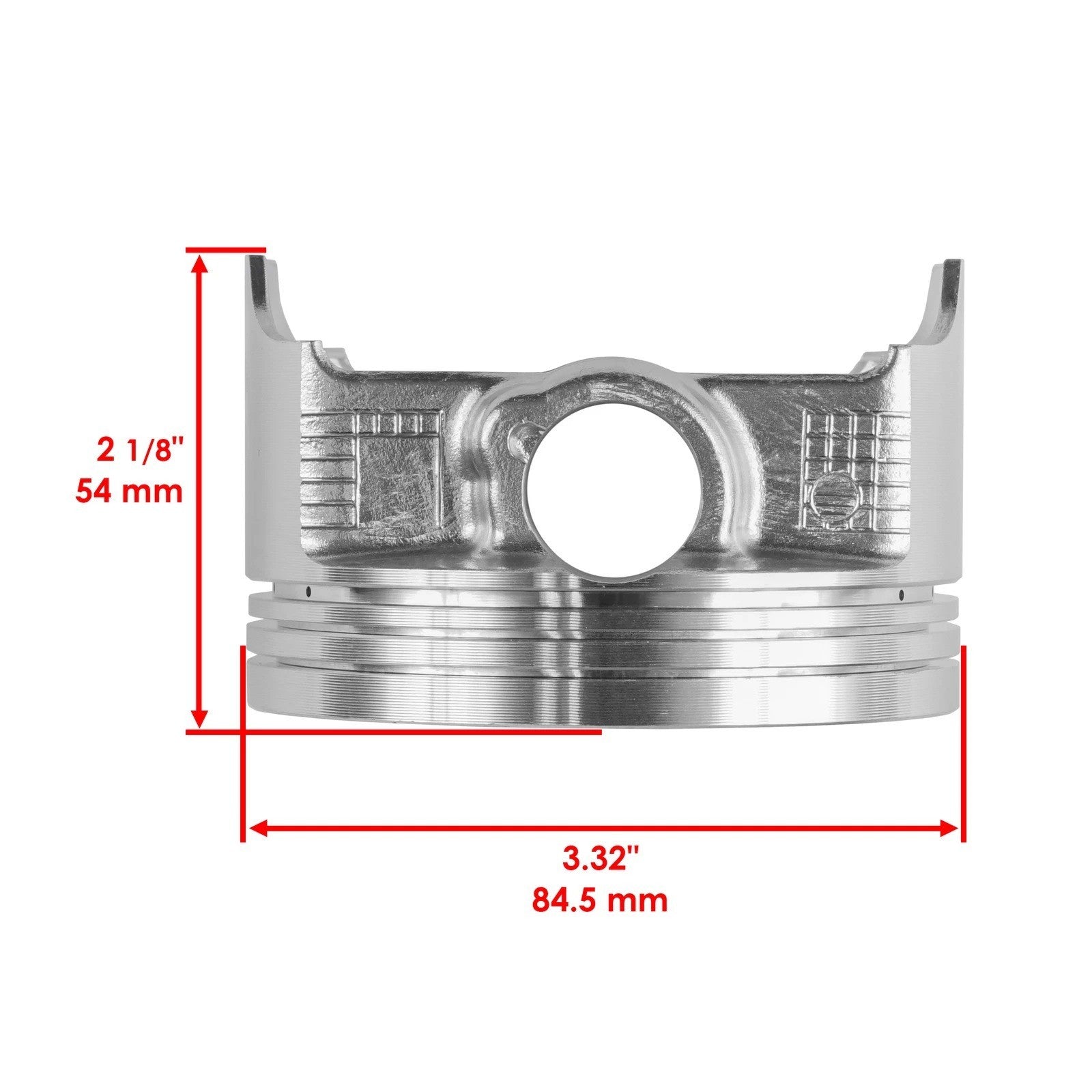 2 Front Rear Cylinder Piston Ring for Kawasaki Brute Force 750 KVF750 4X4i 05-11