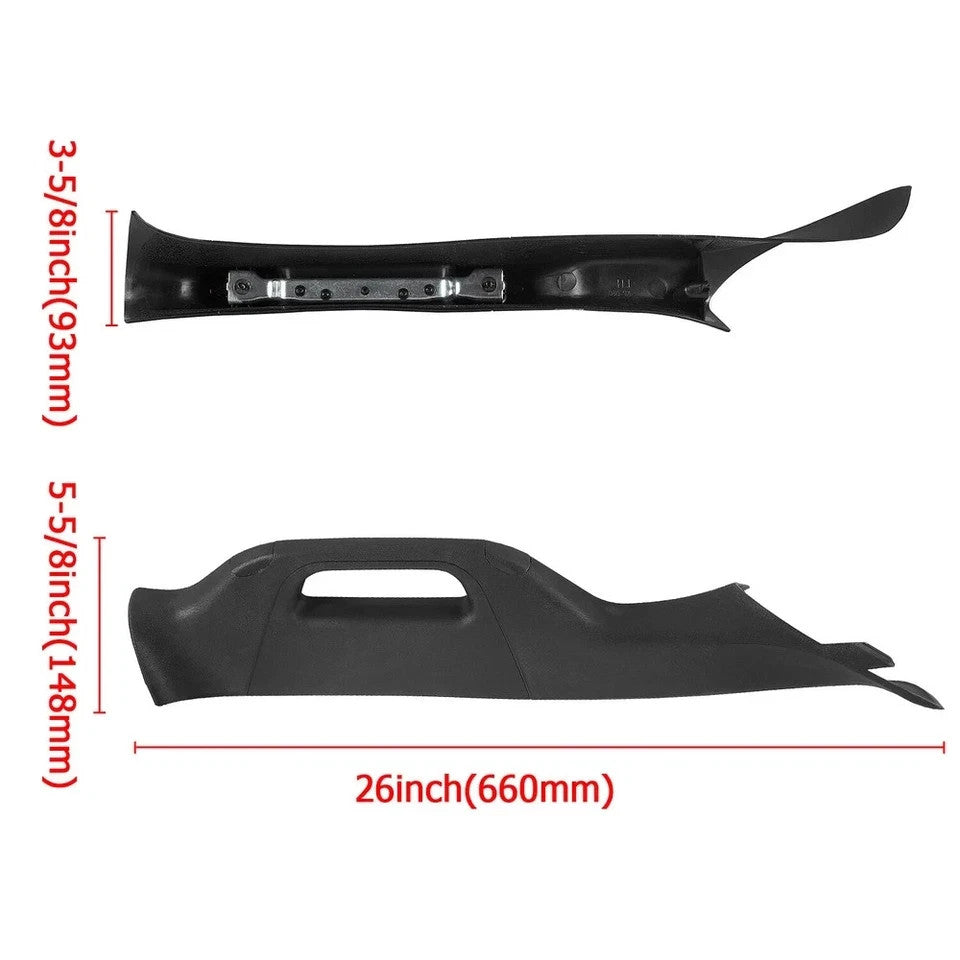 Left Driver A Pillar Handle Black Trim FITS 2011-2016 Ford F250 F350 Super Duty