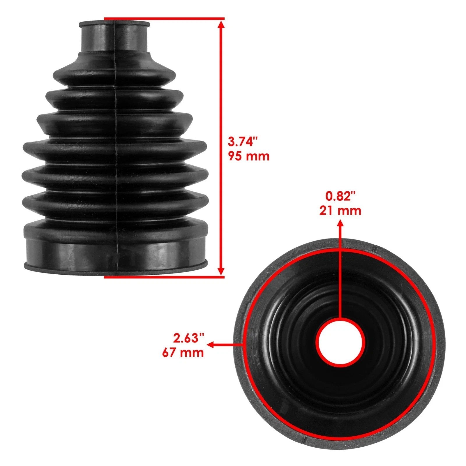 Right & Left Front Axle CV Boot Kit for Honda Pioneer 700 SXS700M2 2014-2016
