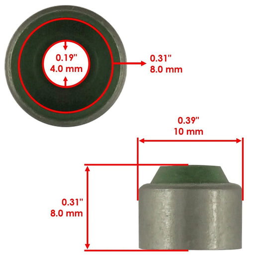 2x Valve Stem Seal for Yamaha TTR50E 2006-2009 2012-2022