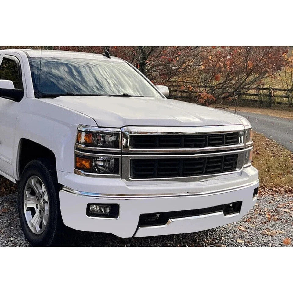 For 14-15 Chevy Silverado 1500 Chrome Panel Front Bumper Skid Plate GM1087249C