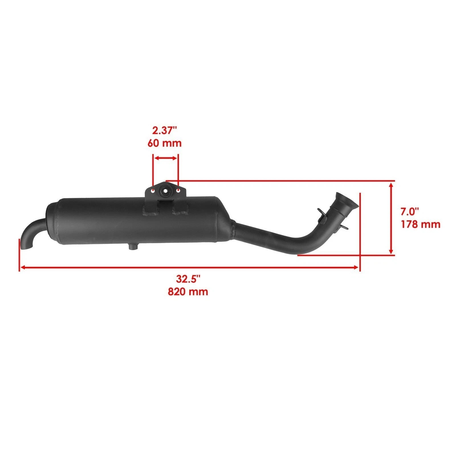 Exhaust Muffler For Yamaha 1HP-E4703-00-00 3B4-W1471-10-00