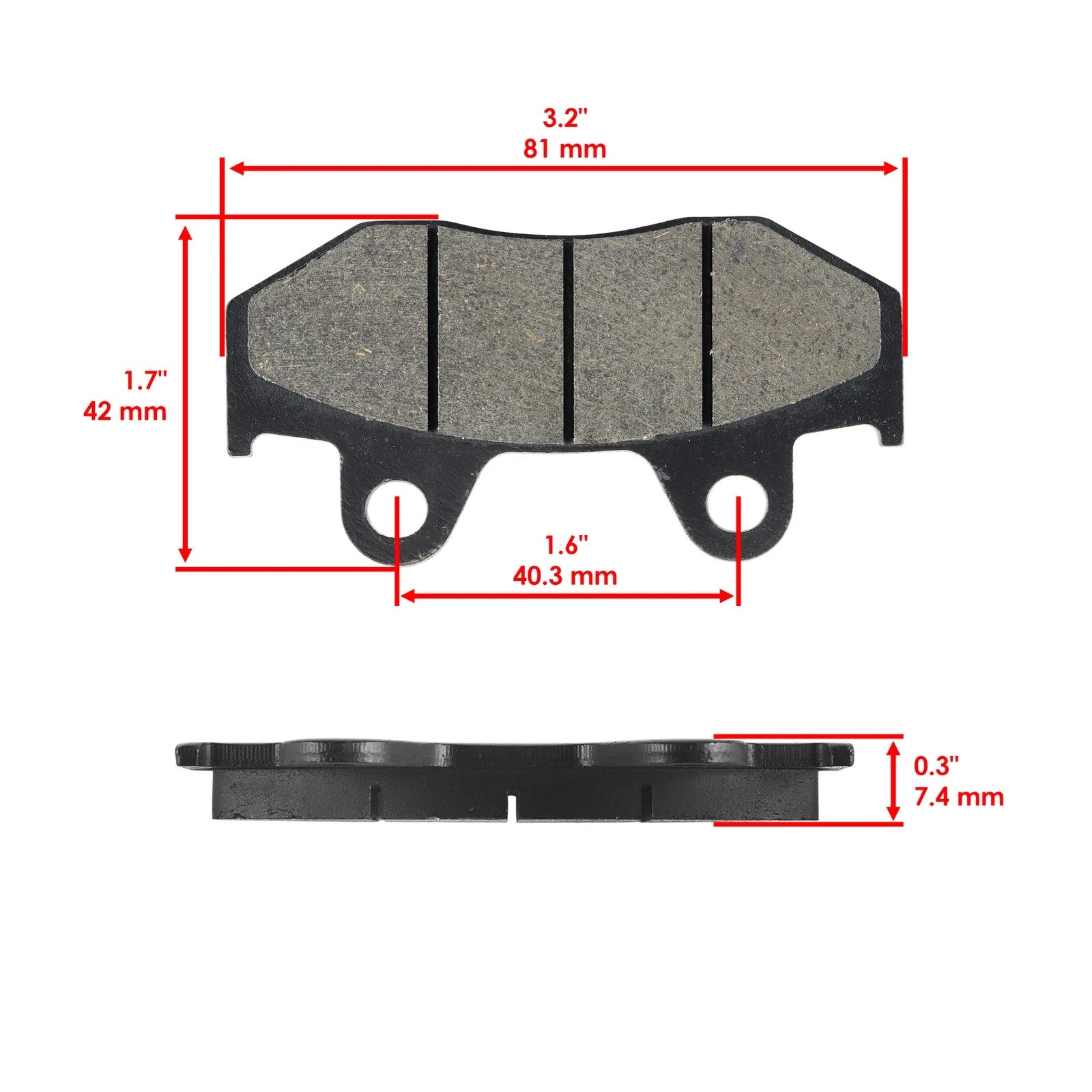 Front Rear Brake Pads for Yamaha Raptor 700 700R YFM700R YFM 700R 2013-2020